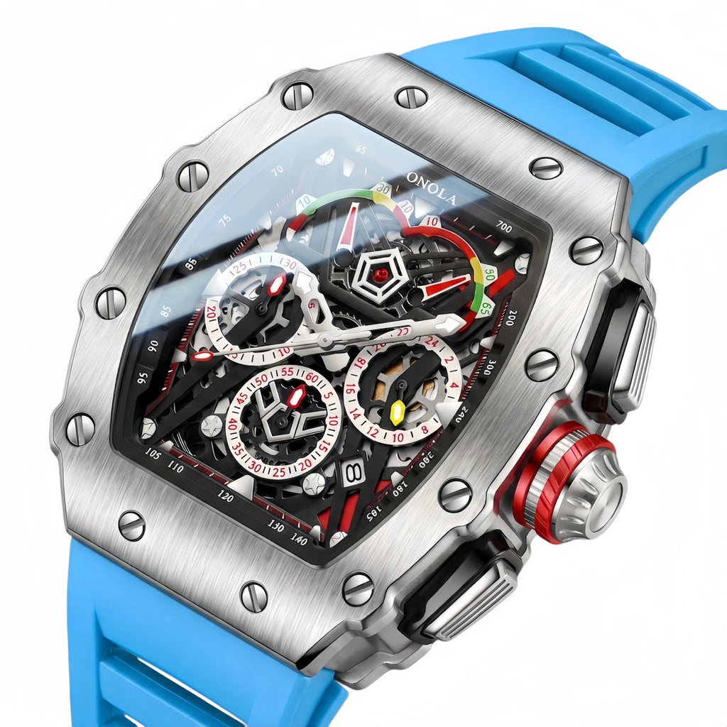 ONOLA 2021 Top Brand Watch Men Luxury Multifunctional Luminous Waterproof Sports Chronograph Quartz Watches Clock Relogio