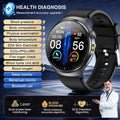 2026New Men Care Grade Smart Watch ECG Uric Acid BP Blood Oxygen 5 Organs EDA Skin Electric Precise Diagnosis BT call Smartwatch