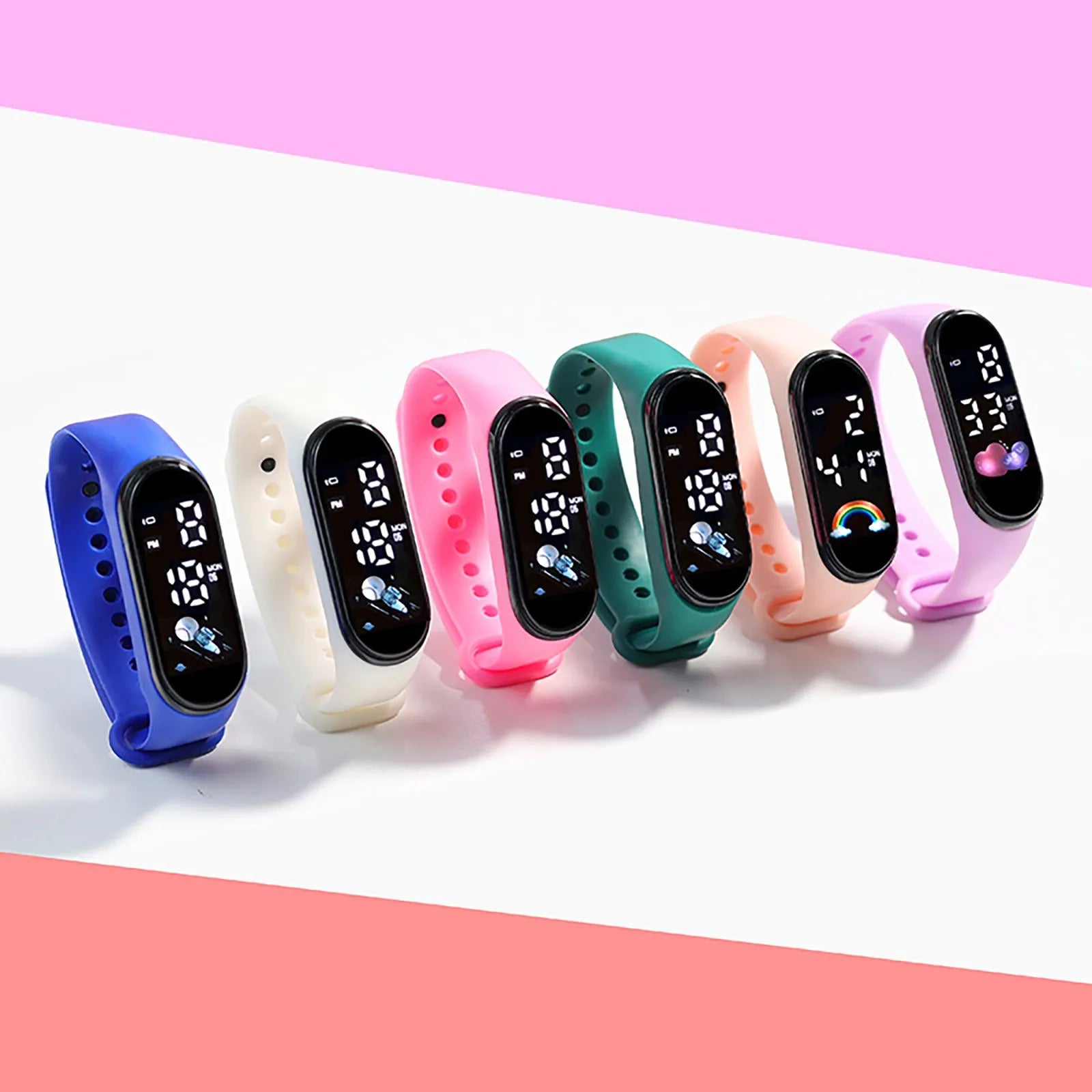 Montre intelligente Kawaii pour enfants, mode, étanche, pour garçons et filles