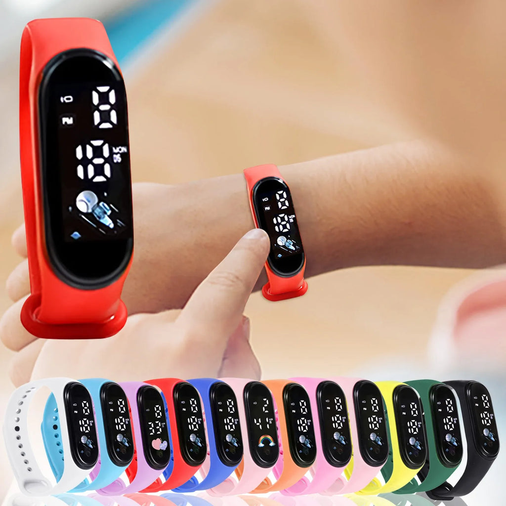 Montre intelligente Kawaii pour enfants, mode, étanche, pour garçons et filles