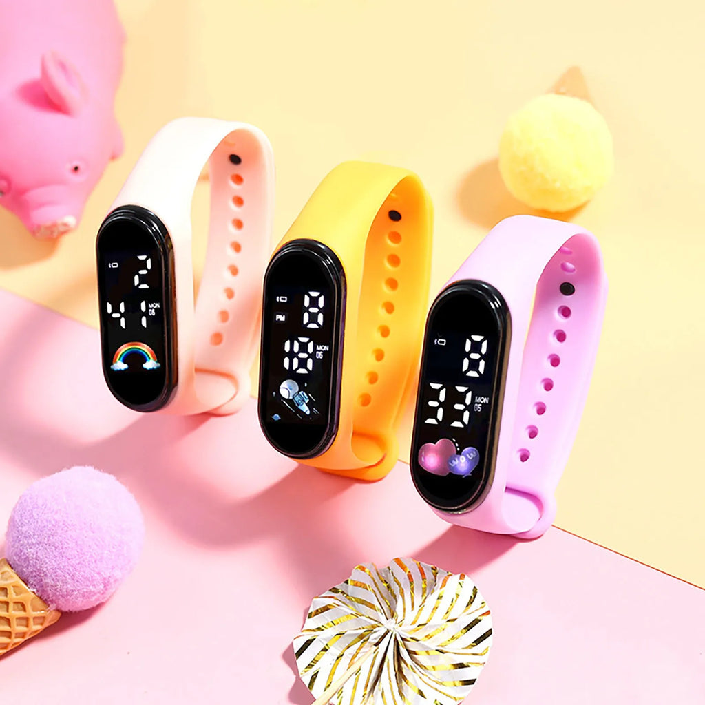 Montre intelligente Kawaii pour enfants, mode, étanche, pour garçons et filles