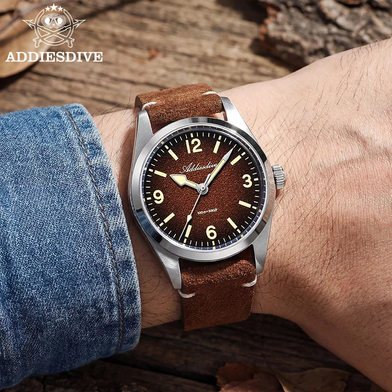 Montres Homme ADDIESDIVE en acier inoxydable