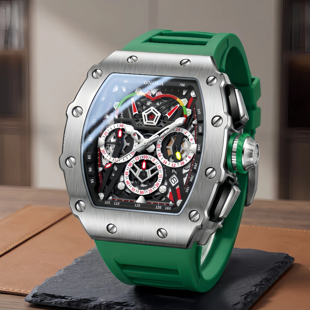 ONOLA 2021 Top Brand Watch Men Luxury Multifunctional Luminous Waterproof Sports Chronograph Quartz Watches Clock Relogio