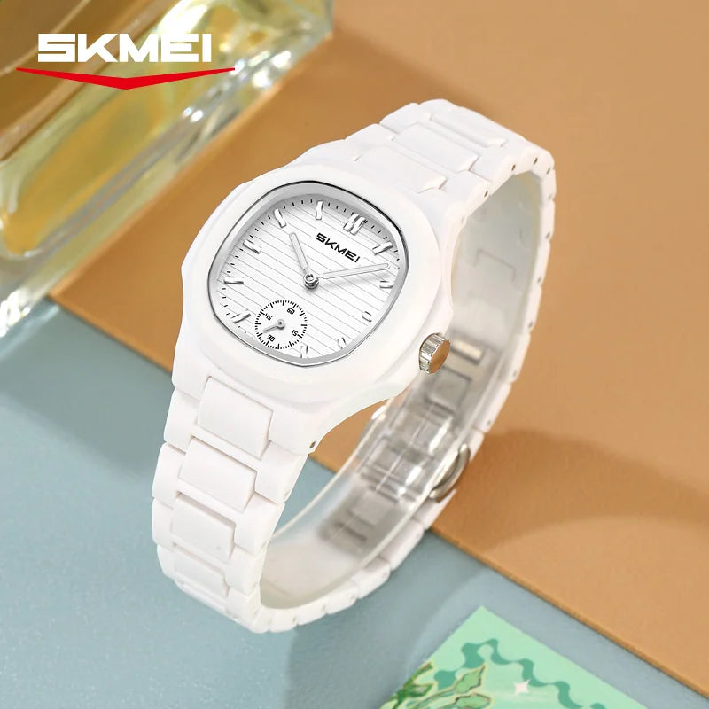 SKMEI 2678 New Fashion Lightweight Women's Quartz Watch Waterproof Luminous ABS Strap Casual Sports Women's Watch Montre Femme