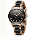 Montre Femme Sunkta Fashion Décontractée Quartz Élégante Luxe Céramique Diamant cadrant Étanche Montres pour Femme