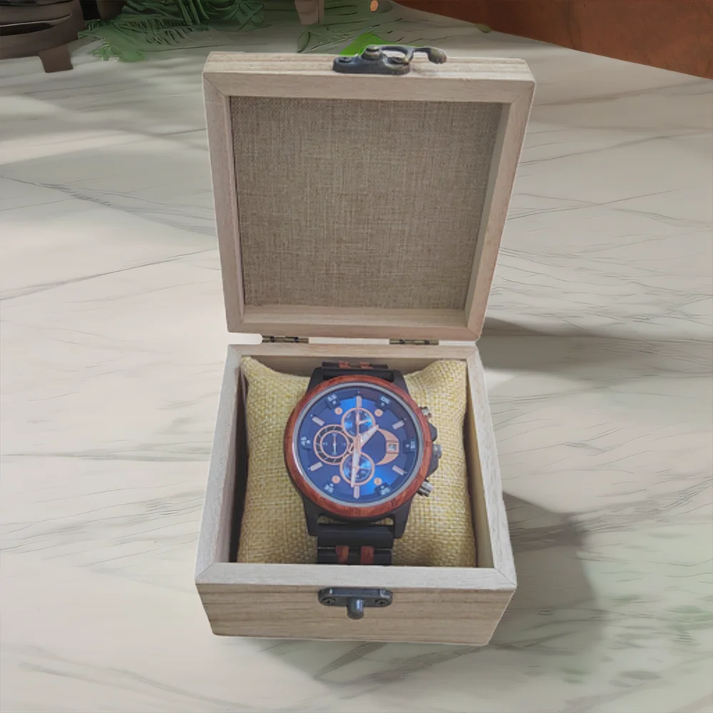 Man's Watches Wooden Watch Strap Hand Watch Quartz Wrist Watch for Men Chronograph Luxury Brand Montre Homme Gift Drop Shipping