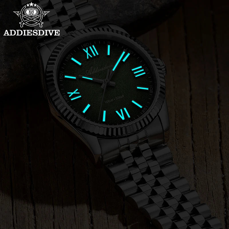 Montre Homme ADDIESDIVE , verre saphir de luxe, mouvement quartz