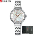 Montre CURREN pour femmes mouvement quartz, acier inoxydable, avec diamant et étanche