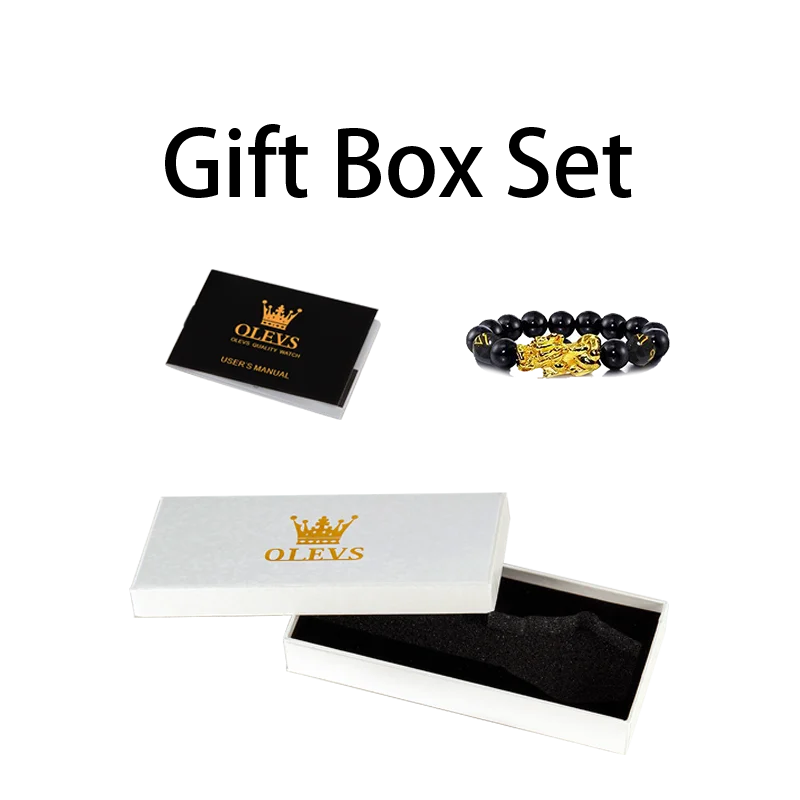 Montre Homme OLEVS, bracelet en cuir, montre mouvement quartz