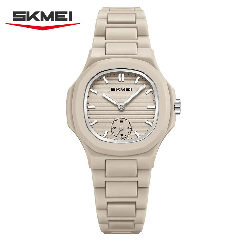 SKMEI 2678 New Fashion Lightweight Women's Quartz Watch Waterproof Luminous ABS Strap Casual Sports Women's Watch Montre Femme