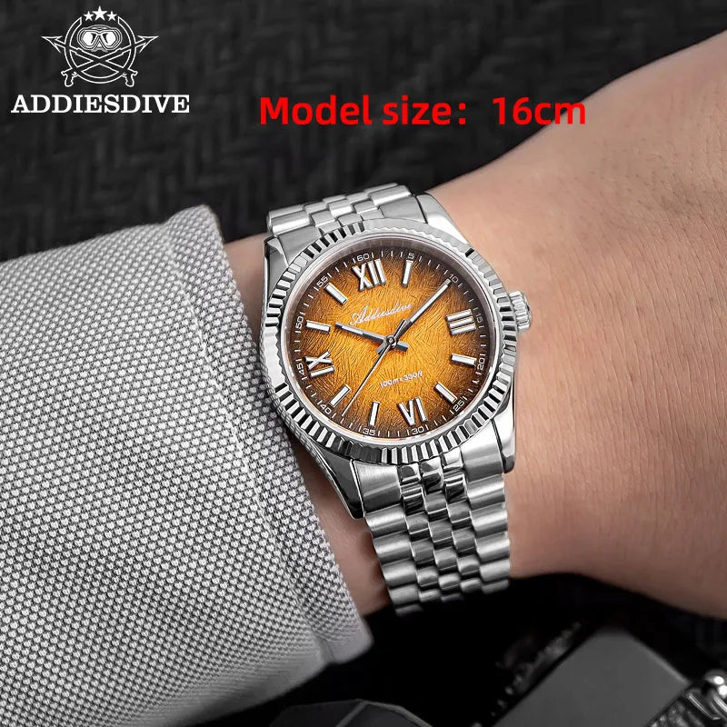 Montre Homme ADDIESDIVE , verre saphir de luxe, mouvement quartz