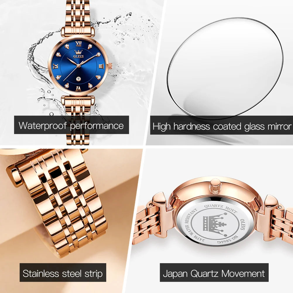 Montre pour femmes OLEVS, montre à quartz